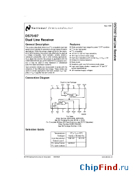 Datasheet DS75107M manufacturer National Semiconductor